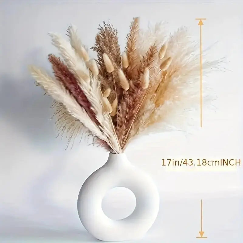 50pcs Boho Pampas Grass Artificial Dried Flowers – Vase & Wedding Artificial Dried Flowers Babs