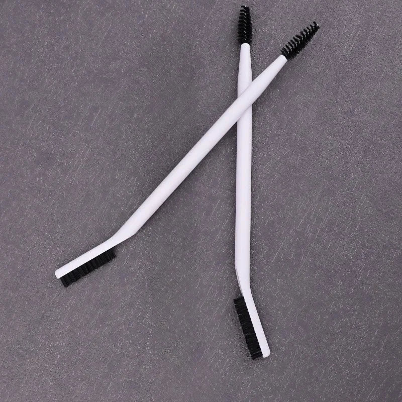 2-Pack Dual-Ended Eyelash Curler & Brow Brush Set Eyelash Curler Set Babs White-2pcs