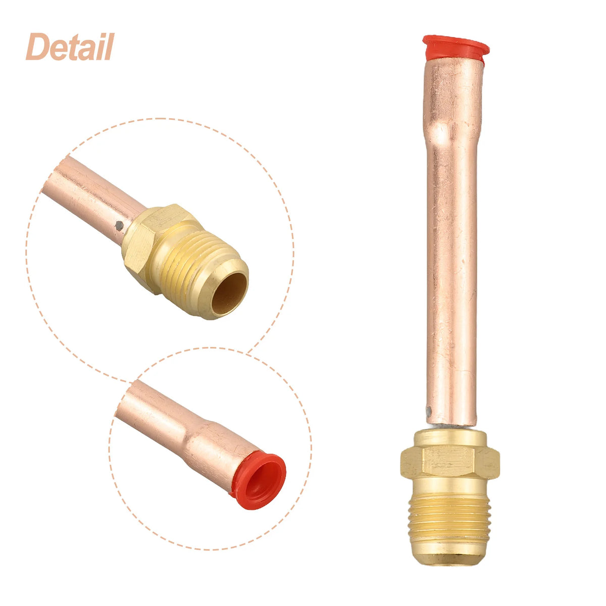 SAE Copper Flare Fitting Adapter for AC – 1/4" to 5/8" Pipe Fitting Adapter Babs