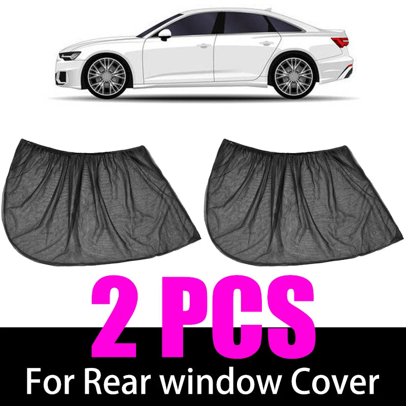 Car Side Window Sun Shade UV Mesh Curtain – 2 Pack Universal Car Window Sun Shade Babs 2PCS