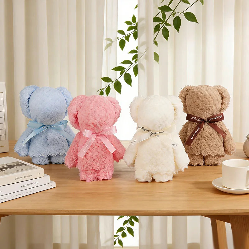 Teddy Bear Towel Gift 1-10Pcs | Baby Shower & Party Favors Novelty Towel Gift Babs