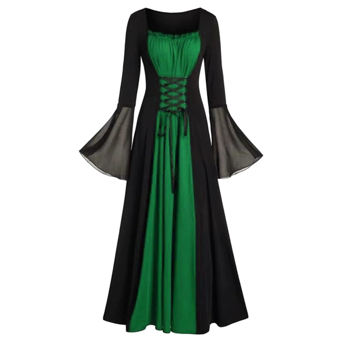 Plus Size Gothic Hooded Maxi Dress | Medieval Victorian Gown Gothic Costume Dress Babs