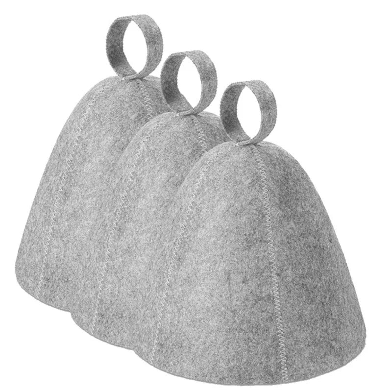 Men's Wool Felt Sauna Hat – Heat Retention & Hair Protection Sauna Hat Babs