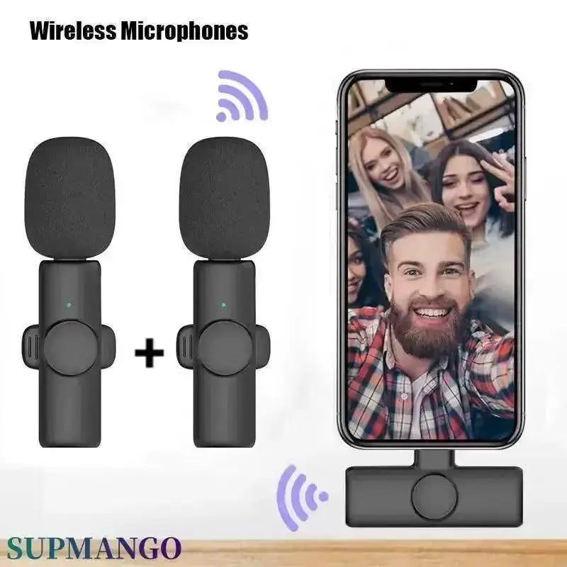 Dual Wireless Lapel Mic Kit – Vlog, Podcast & Interview Wireless Lapel Microphone Babs