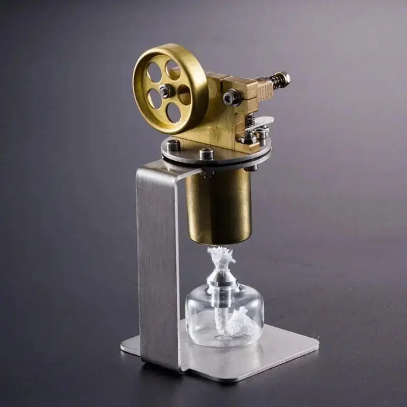 Mini Brass Stirling Steam Engine Model – Science Gift for Men Steam Engine Model Babs
