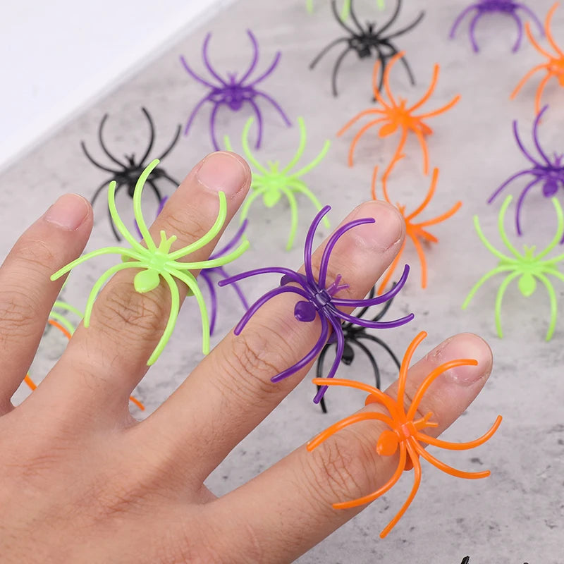 20pcs Mini Spider Rings – Halloween Party Favors for Kids Halloween Party Favors Babs