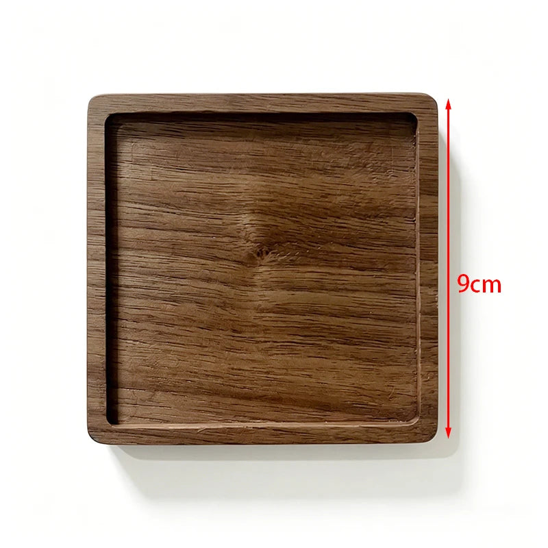 Wooden Coasters for Drinks – Eco-Friendly Tea & Coffee Coasters Wood Drink Coasters Babs 3-Walnut