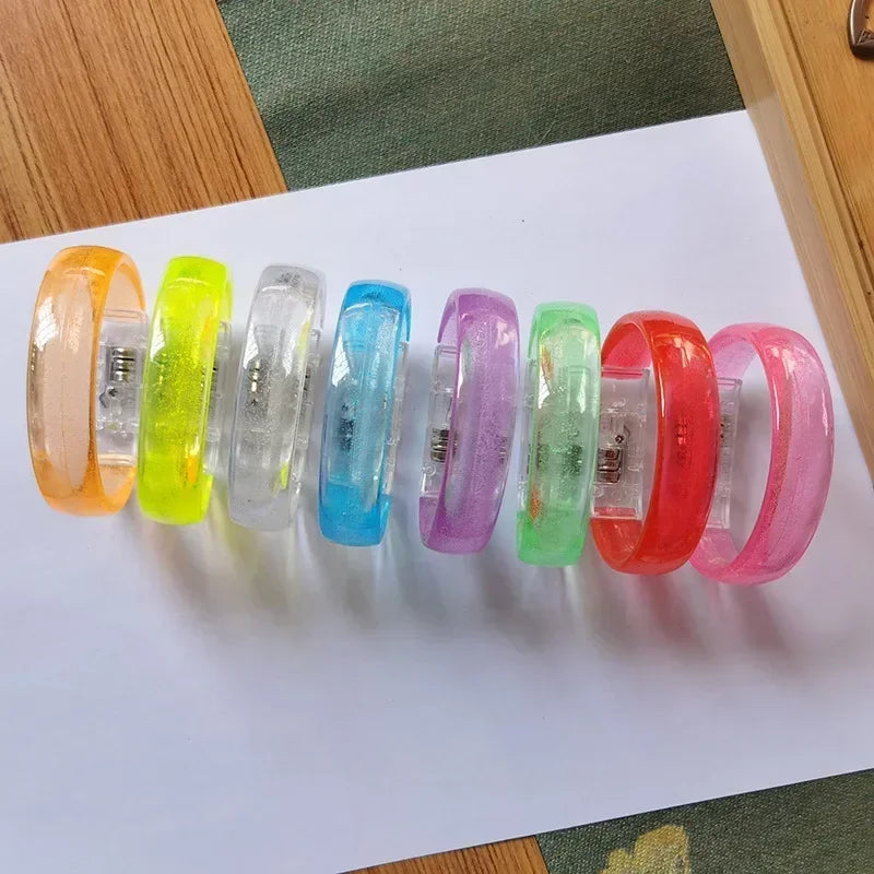 20pcs LED Glow Bracelets Neon Bangles – Party Favors Kids Adults LED Party Bracelets Babs