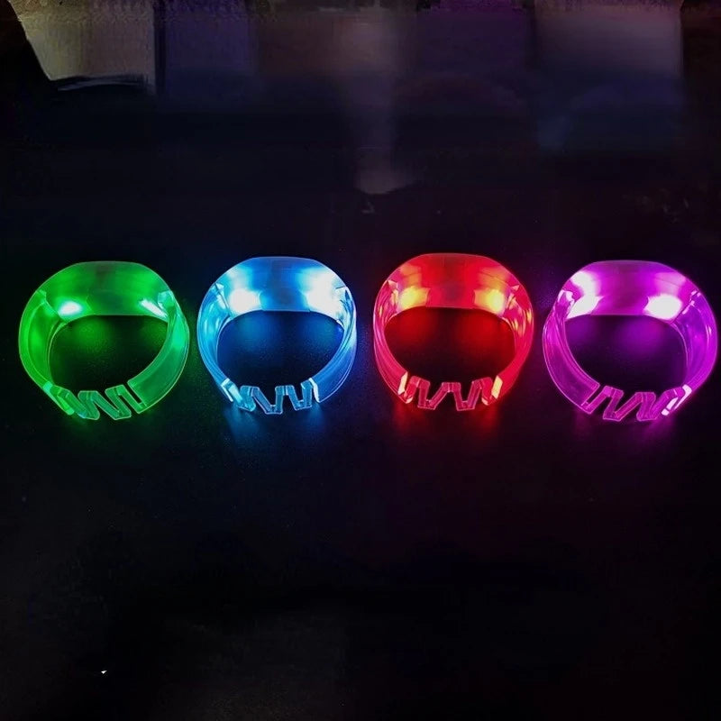 10-Pack LED Color-Changing Party Bracelets – 15 Colors LED Party Wristbands Babs