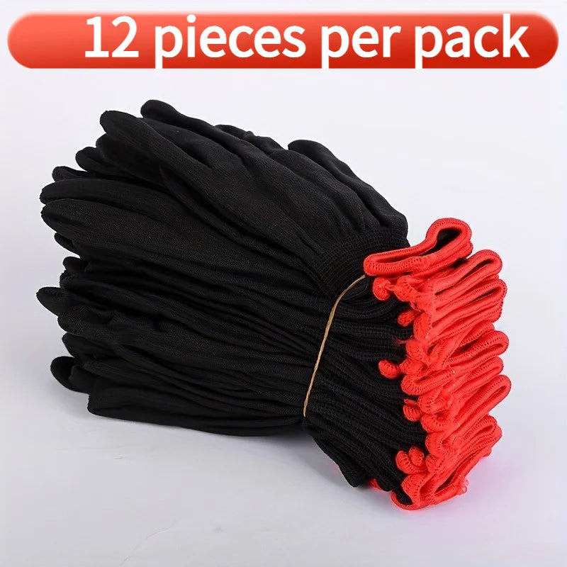 Breathable Nylon Garden Gloves for Digging & Planting Garden Work Gloves Babs 6PAIRS