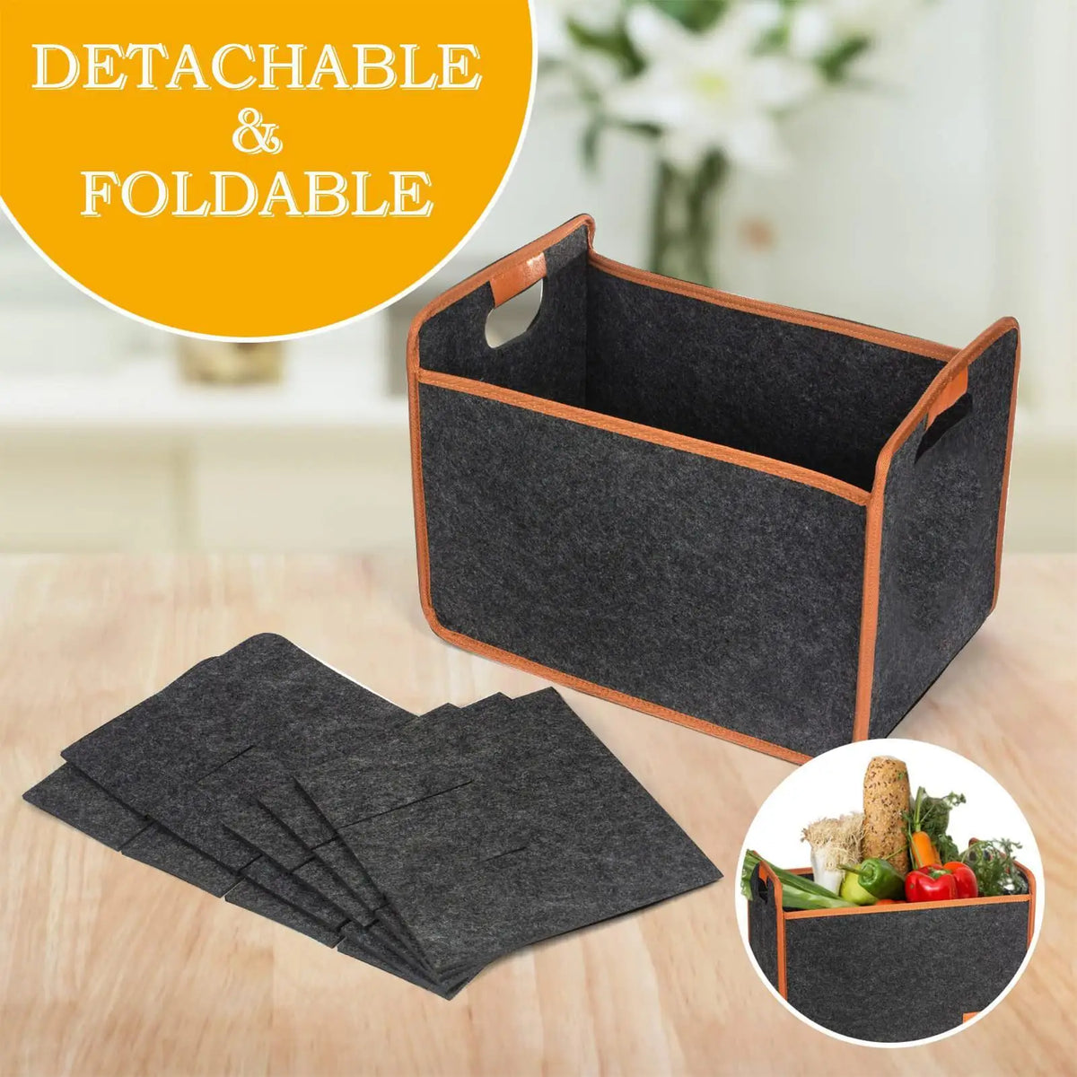 12-Bottle Felt Wine Tote Bag – Waterproof Travel Carrier Wine Bottle Carrier Babs