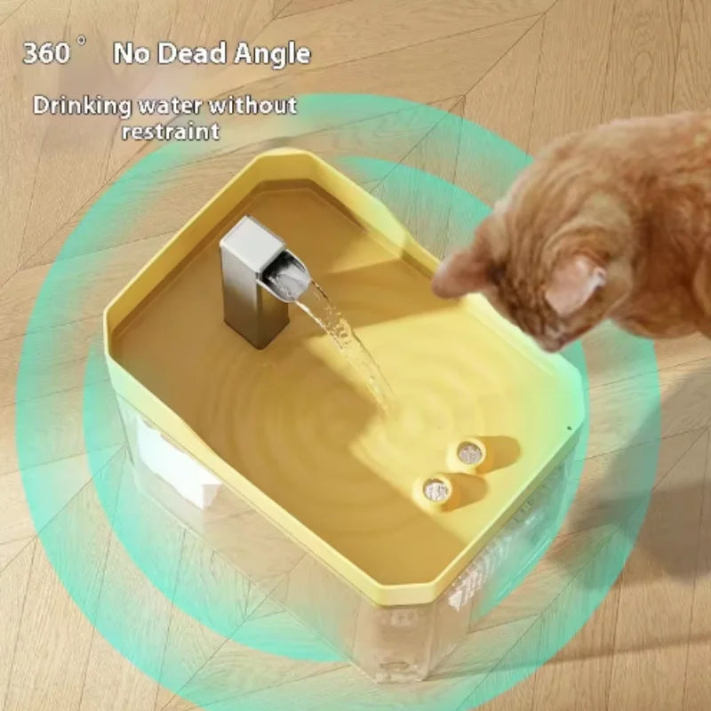 Cat Water Fountain – Auto Filter, Transparent & Anti-Dry Pump Cat Water Fountain Babs