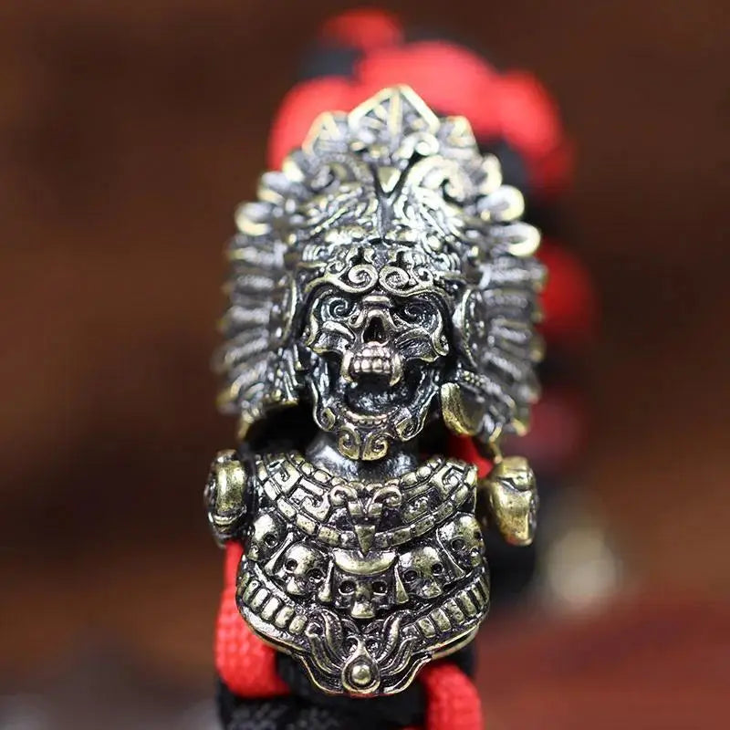 Chief Skull Brass Buckle EDC Paracord Bracelet Clasp Paracord Bracelet Clasp Babs