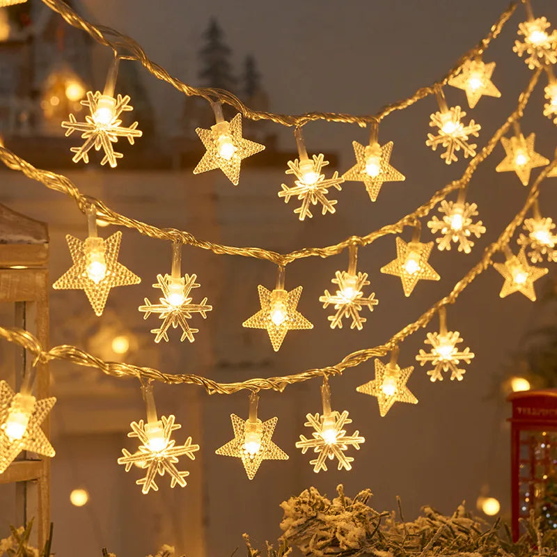 Christmas Tree LED String Lights 1.5M 10LED Fairy Light Garland LED Fairy String Lights Babs J