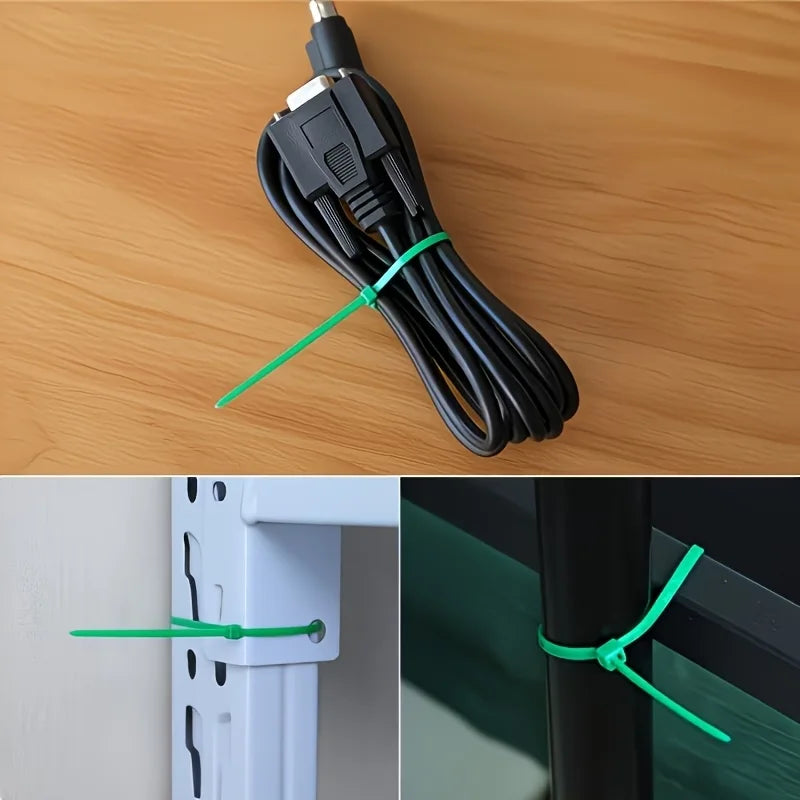 100pcs Nylon Self-Locking Garden Zip Ties – Plant Support Garden Plant Ties Babs