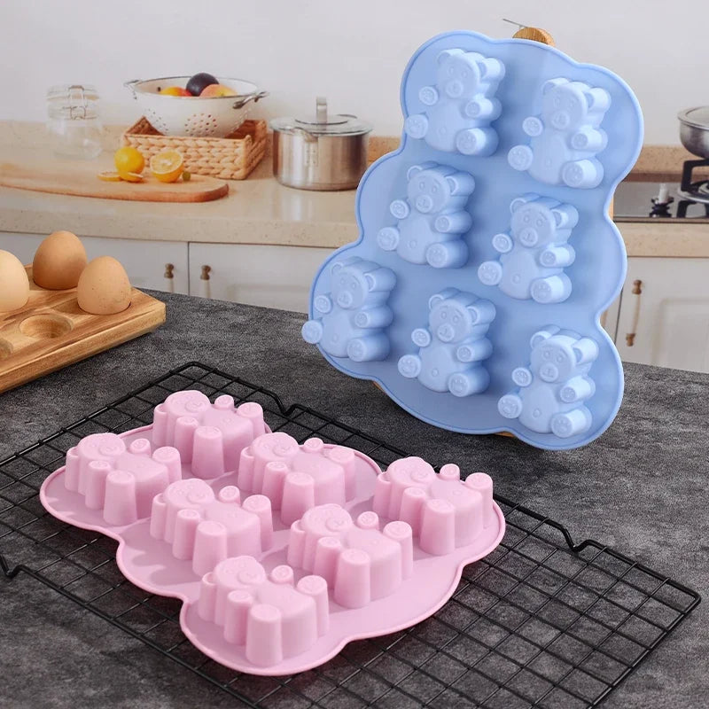 3D Bear Silicone Mold – Chocolate, Candy & Fondant Mould Silicone Baking Mold Babs