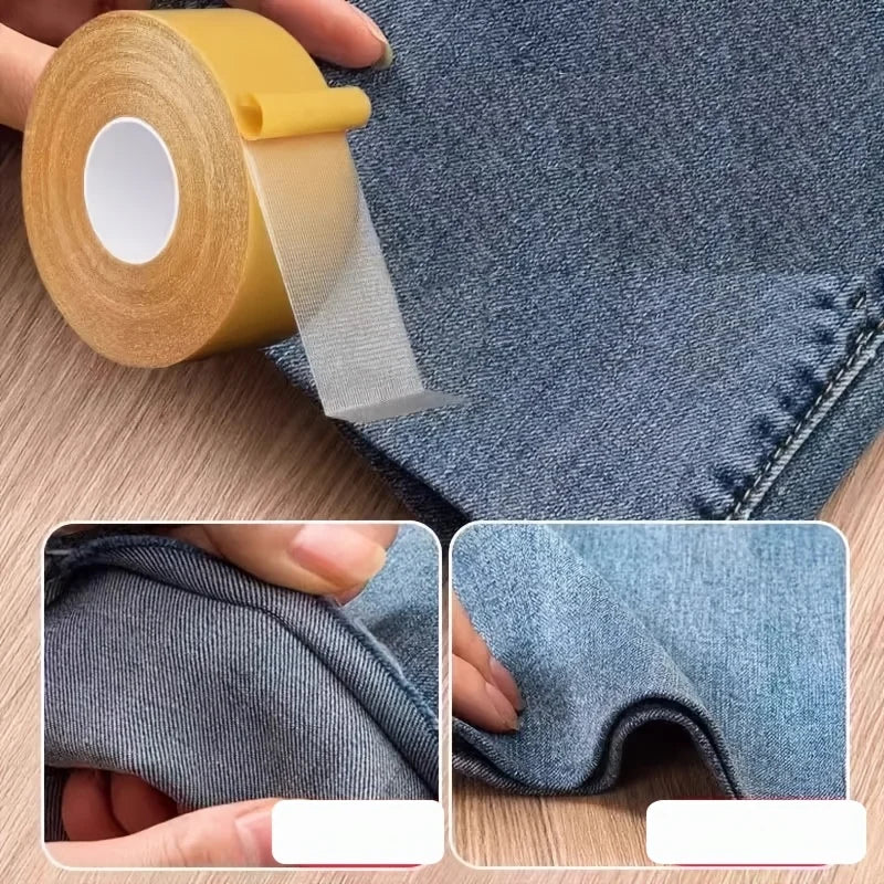 Strong Adhesive No-Sew Fabric Hem Tape – 3 Rolls Fabric Hem Tape Babs