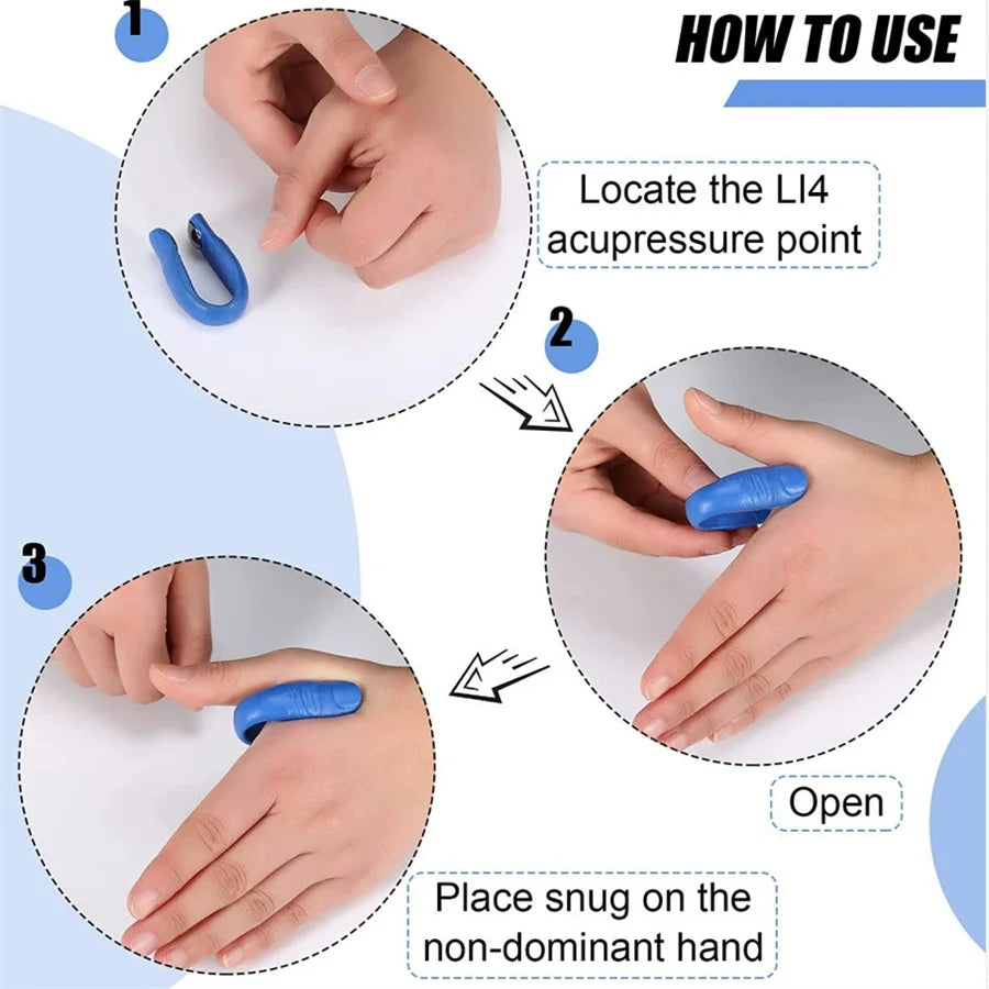 Acupressure Hand Massager Clip – LI4 Pressure Point Tool Acupressure Massager Clip Babs
