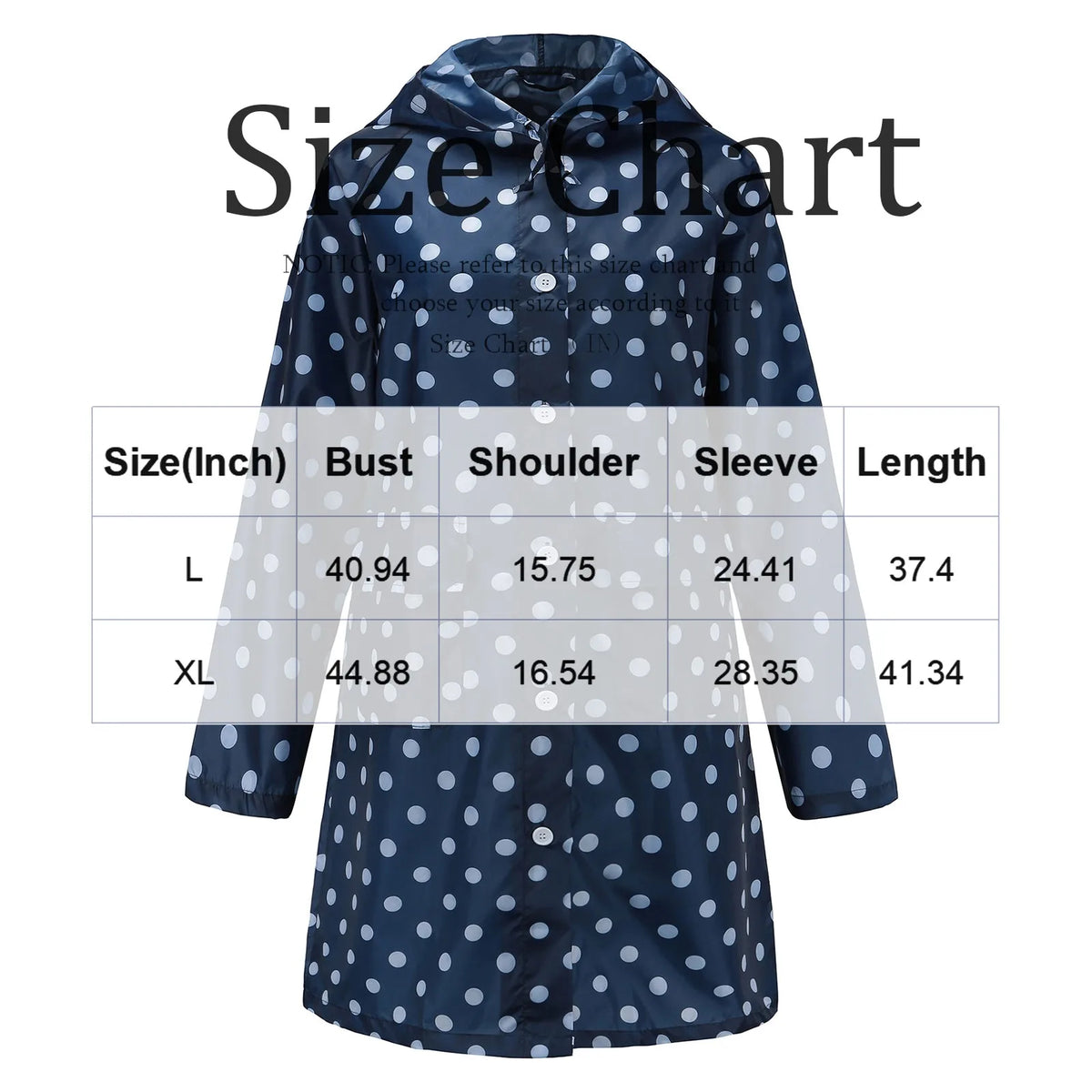 Hooded Waterproof Raincoat Long 95cm Unisex Hiking Rain Jacket Hooded Raincoat Babs