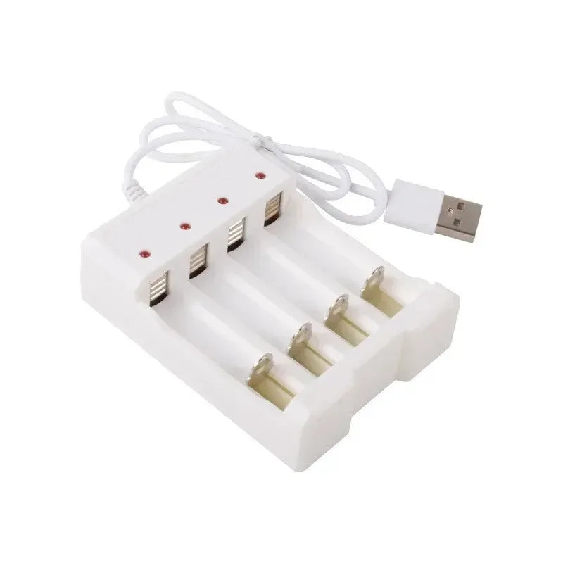 Alasicka 3/4-Slot USB AA AAA Battery Charger with Protection Battery Charger Babs
