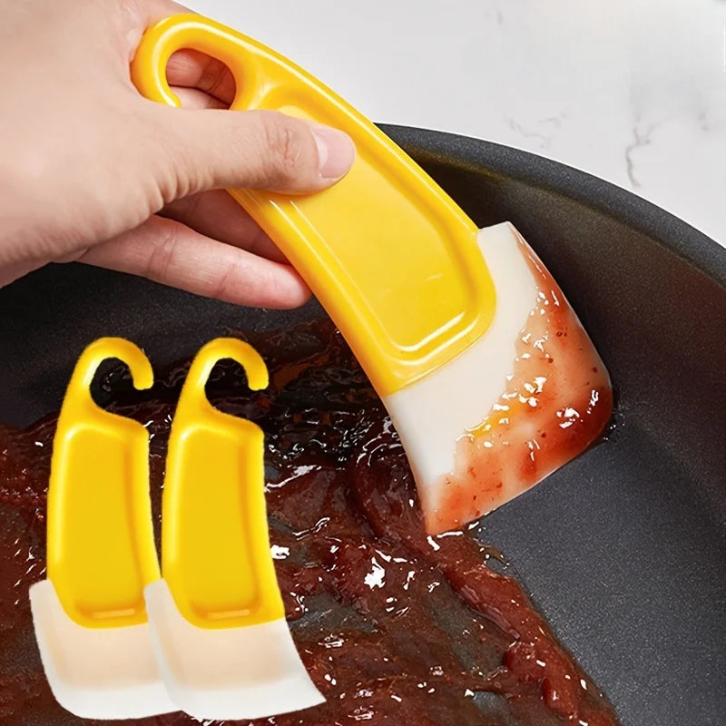 Silicone Pan Scraper Spatula – Heat-Resistant Kitchen Tool Silicone Pan Scraper Babs