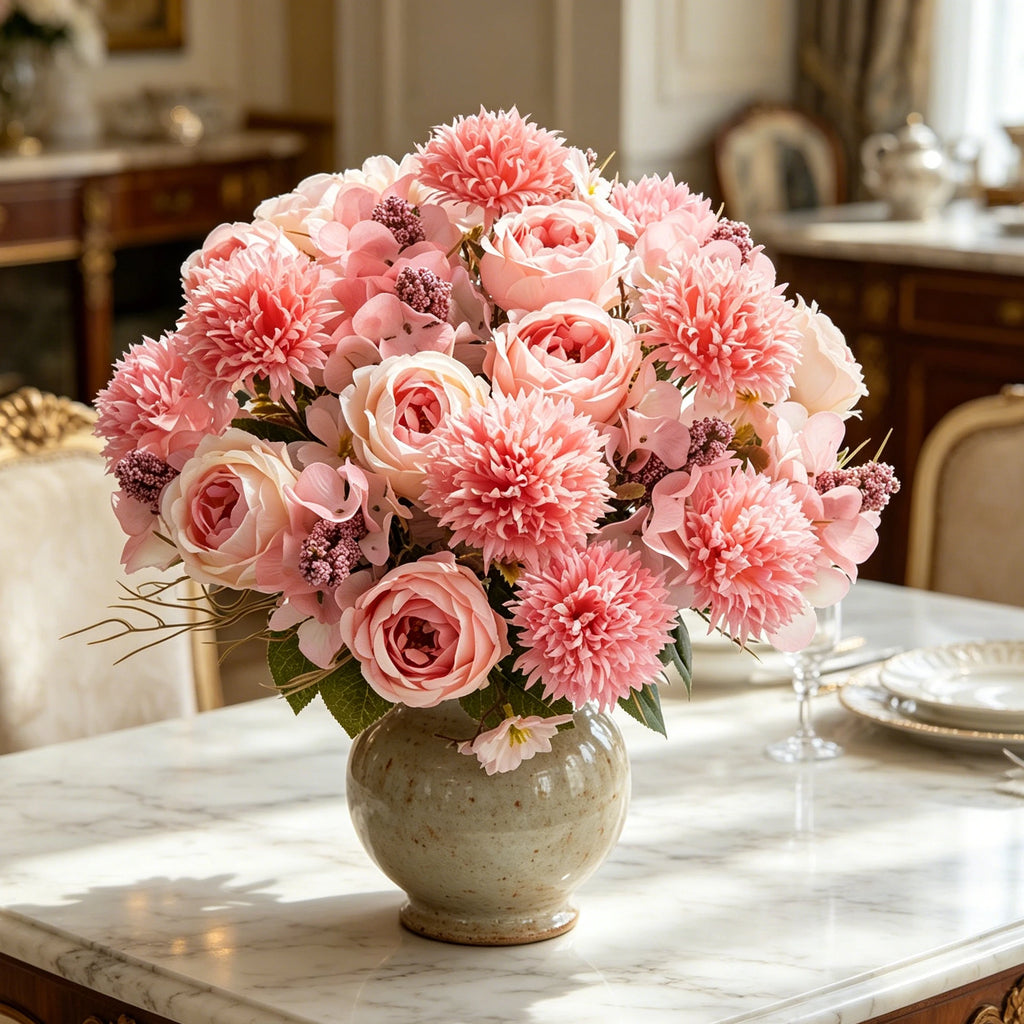 Silk Rose & Peony Artificial Flower Bouquet | Wedding Décor Artificial Flower Bouquet Babs