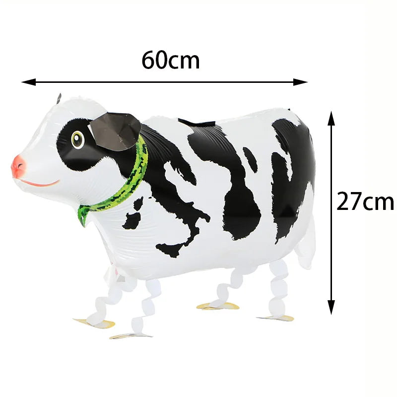 Farm & Jungle Animal Foil Balloons – Party & Baby Shower Decor Party Balloons Babs Cow As pictures show