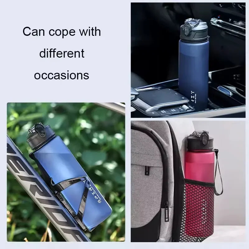 750ml Leak-Proof Sports Water Bottle with Straw & Cord Sports Water Bottle Babs
