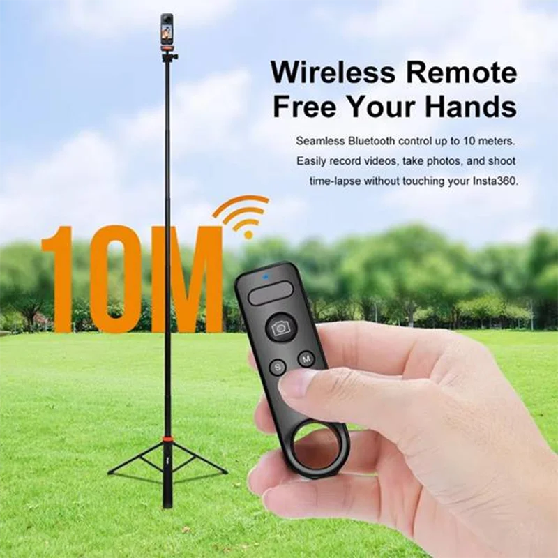 Bluetooth Shutter Remote for Insta360 X5 X4 X3 X2 Go3 ACE Pro Camera Remote Control Babs