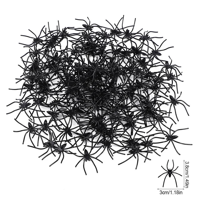 50-100Pcs Glow-in-Dark Halloween Spider Decorations & Props Halloween Decoration Props Babs