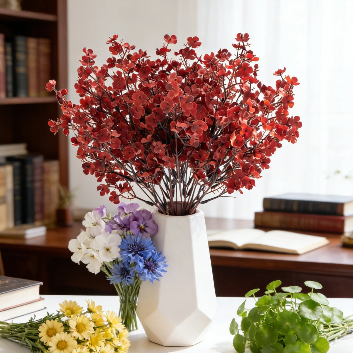 Silk Gypsophila Artificial Flowers – Wedding & Home Décor Artificial Flower Bouquet Babs