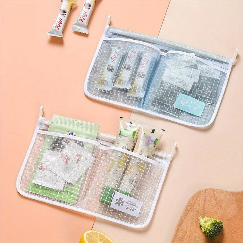 Fridge Door Organizer Hanging Mesh Bag | Kitchen Storage Fridge Door Organizer Babs
