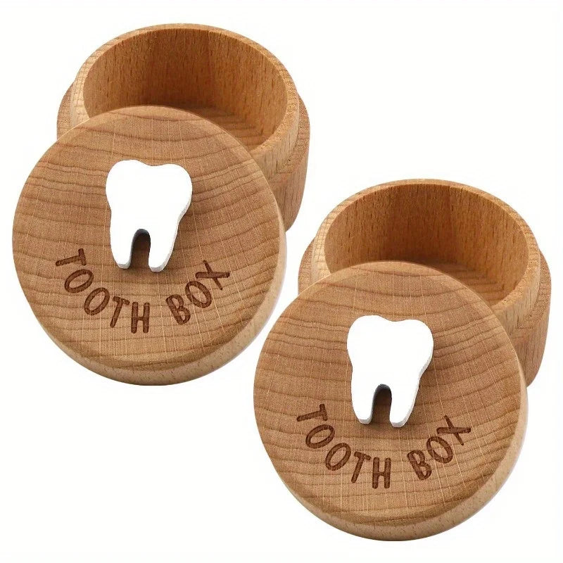 Tooth Fairy Keepsake Box – 3D Carved Wooden Tooth Holder Keepsake Box Babs