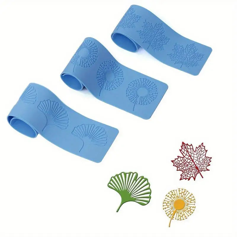 Silicone Fondant Chocolate Mold – Leaf Shapes, 5-Grid Baking Silicone Baking Mold Babs