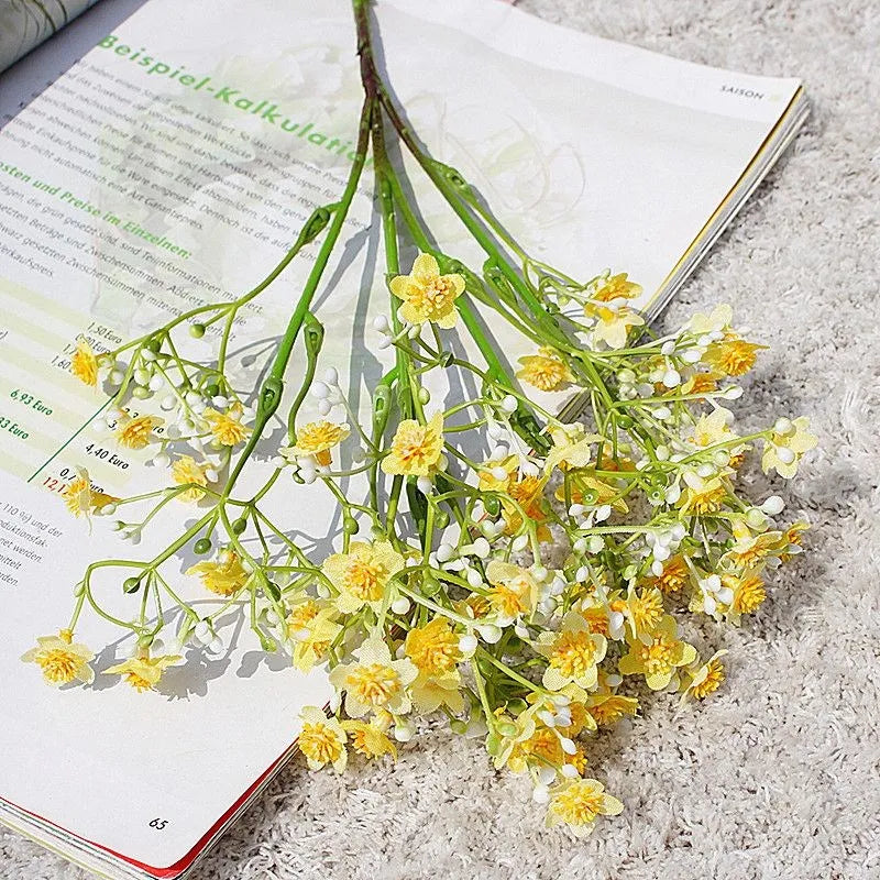 Artificial Gypsophila Bouquet – Wedding & Home Décor Flowers Artificial Flower Bouquet Babs color 6 5pcs