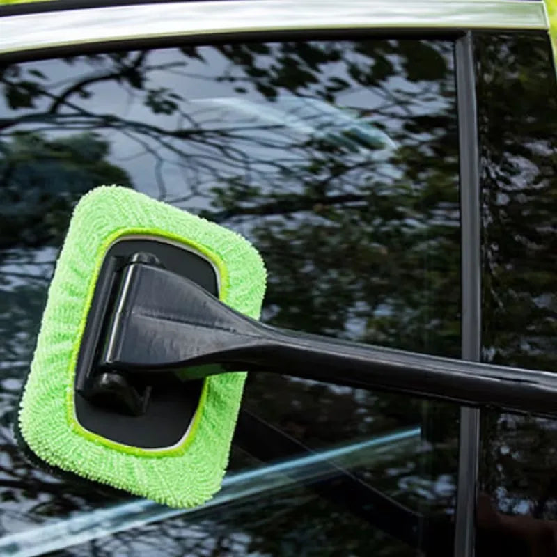 3-Piece Car Window Cleaning Wand Set with 2 Replacement Cloths Car Window Cleaning Set Babs