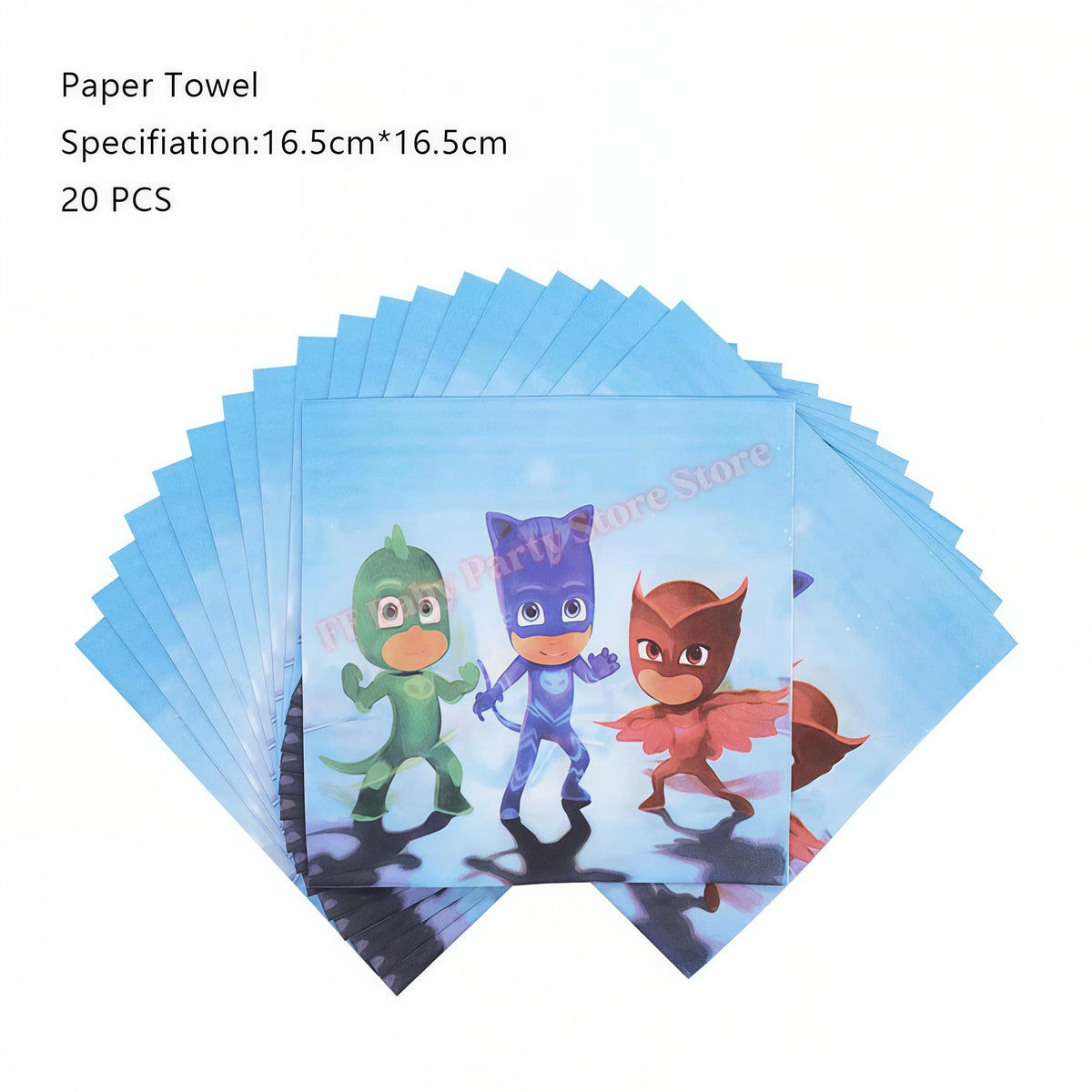 Superhero Birthday Party Supplies – Plates, Cups, Balloons & Banner Party Decoration Set Babs 20pcs napkins