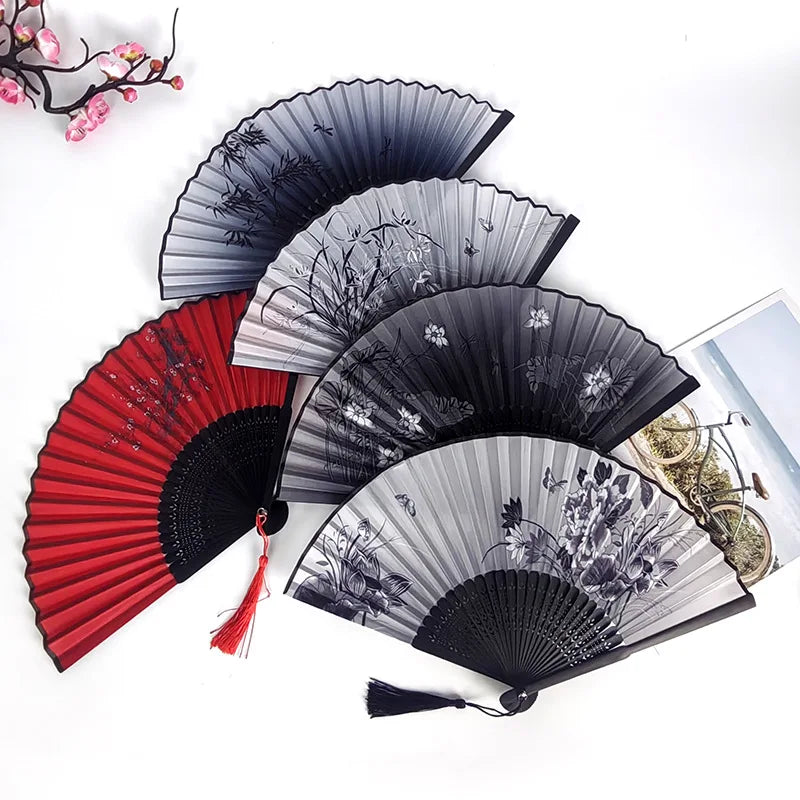 Bamboo Lace Folding Hand Fan – Women's Dance & Party Fan Folding Hand Fan Babs