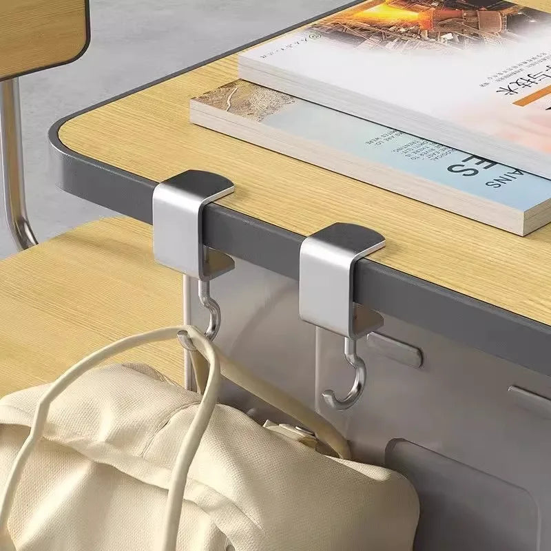 Portable Stainless Steel Table Hook – Removable Bag Hanger Desk Bag Hook Babs