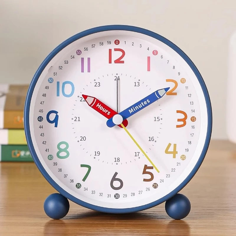Digital Alarm Clock with Night Light & Radio – Metal Desk Clock Alarm Clock Babs