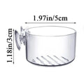 Acrylic Aquarium Plant Cup with Suction Holder | Fish Tank Pot Aquarium Plant Holder Babs round