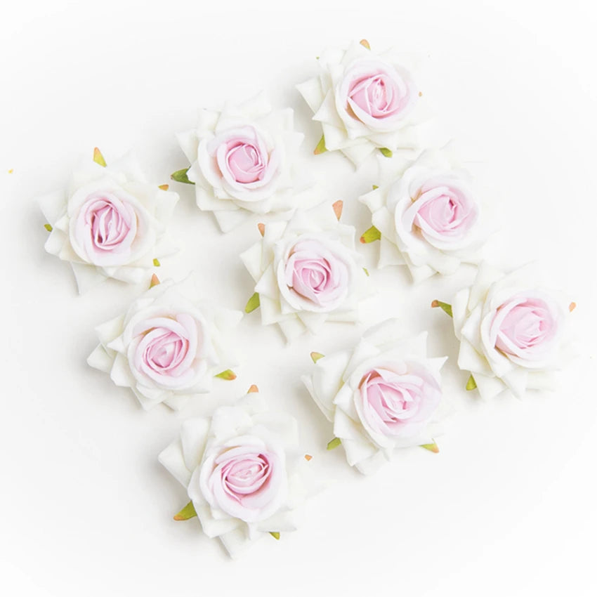 Silk Rose Artificial Flowers Wedding & Home Decor – 5/10 Pcs Artificial Silk Roses Babs Color 13 5 pcs