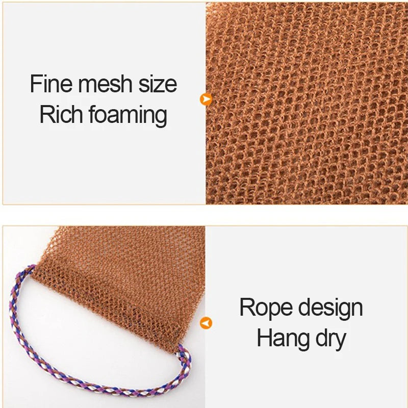 African Net Exfoliating Sponge – Shower Puff & Back Scrubber Exfoliating Bath Sponge Babs