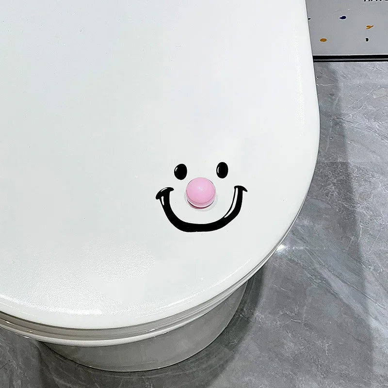 Smile Face Toilet Lid Lifter – Self-Adhesive Seat Handle Toilet Lid Lifter Babs C