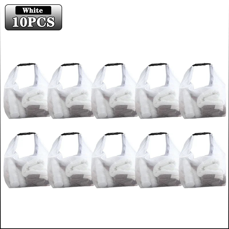 Transparent Waterproof Travel Toiletry & Makeup Organizer Bag Toiletry Travel Bag Babs White-10PCS S