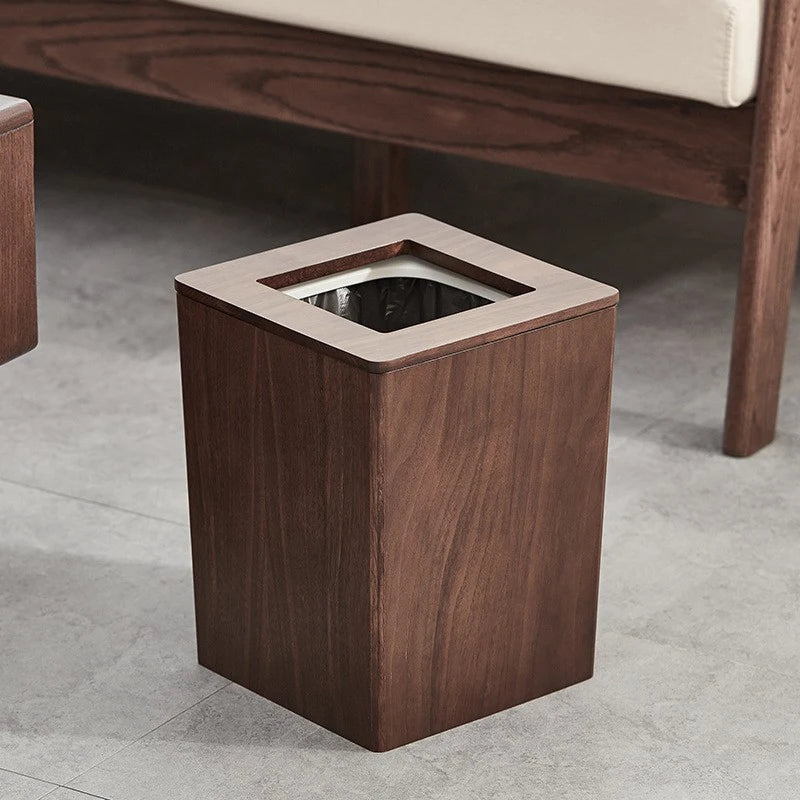 Nordic Wooden Trash Can 12L | Home Waste Bin | Rectangular Wooden Waste Bin Babs