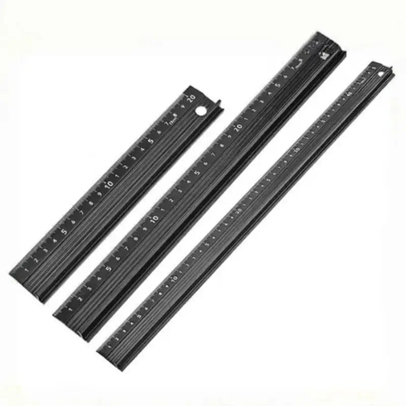 Non-Slip Aluminium Alloy Safety Cutting Ruler 20/30/45cm Metal Cutting Ruler Babs