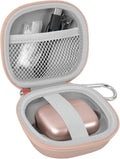 Earbuds Case for TAGRY X08 & Btootos Headphones – Hard Shell Earbuds Carrying Case Babs Rose Gold