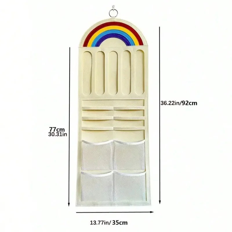 Kids Hair Clips & Bows Wall Hanging Organizer Storage Pouch Hair Accessories Organizer Babs