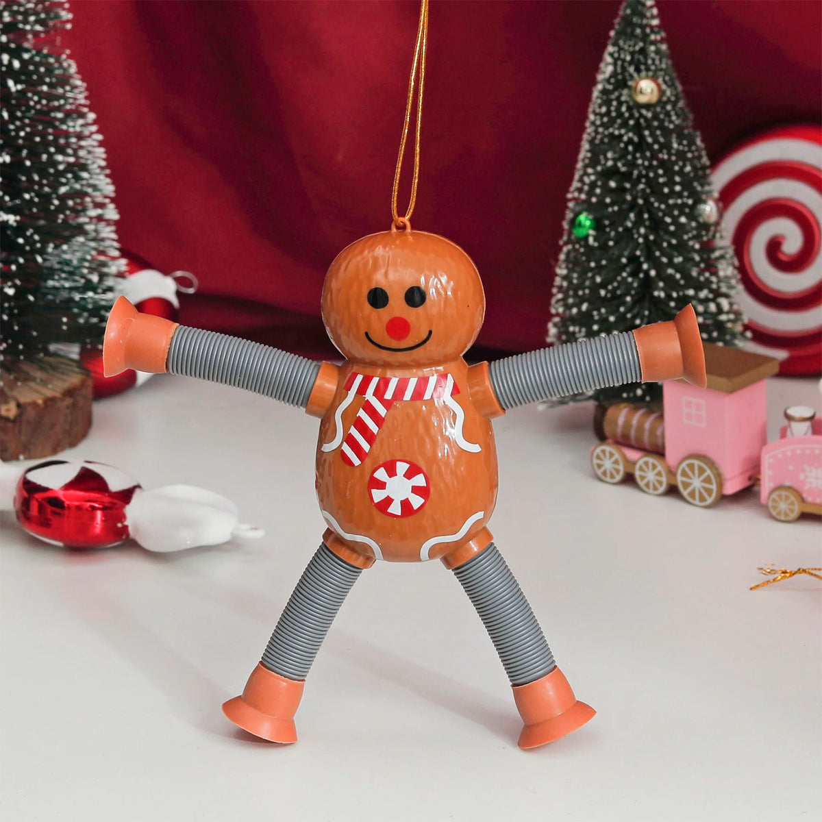Christmas Stretchable Sensory Ornament – Tree & Table Decor Christmas Ornament Babs Gingerbread Man